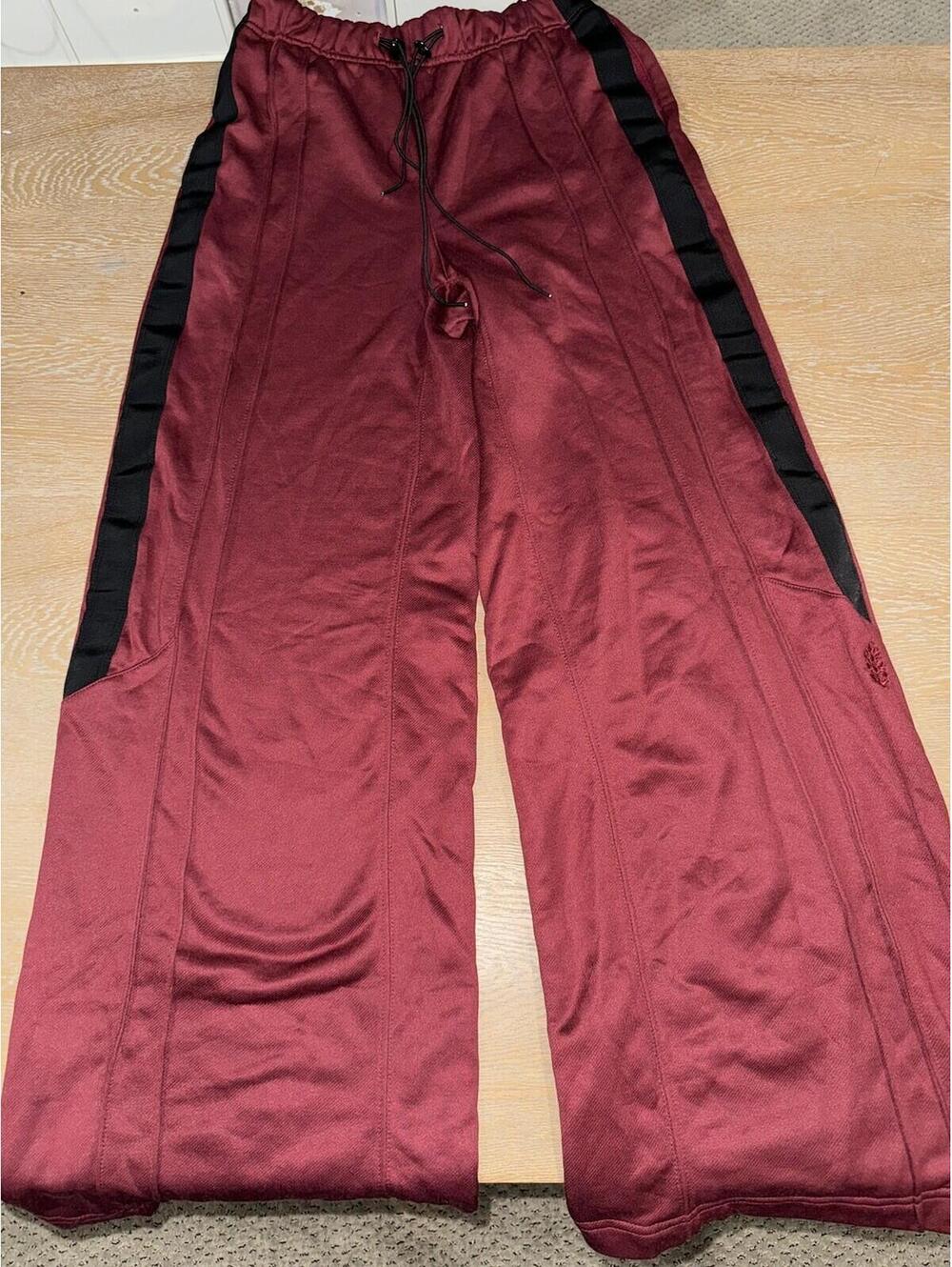 Free People Movement Fineline Wide-Leg Sweatpants 30” SIZE XS Sour Cherry Red